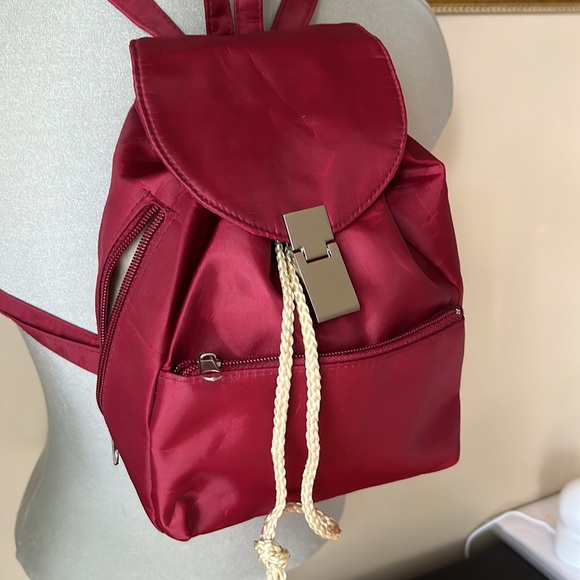 NWOT Burgundy Backpack - Picture 2 of 5